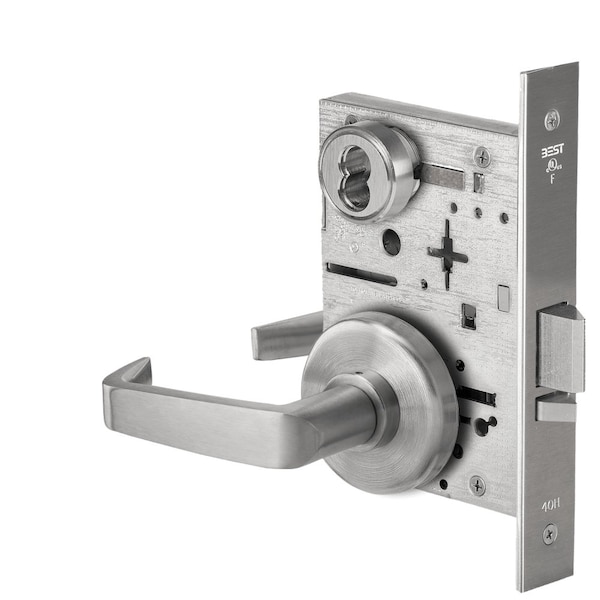 Best Fail Safe, 24V, Electrified Mortise Lock, 15 Lever, H Rose, Satin Stainless Steel - 45HW7DEL15H630