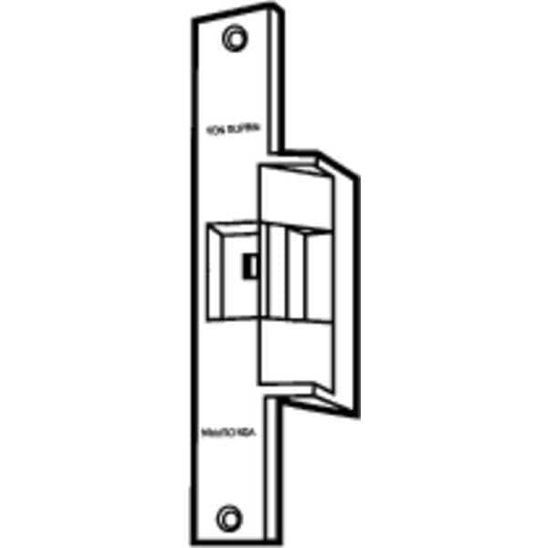 Von Duprin Electric Door Strike, Stainless Steel, Stainless steel, For Use With: Mortise/Cylindrical Locksets - 6214 24V US32D CON