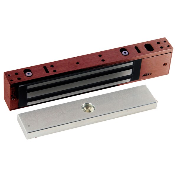 Rci Electromagnetic Lock, Fire Rated, Single Door, 10B, 12/24 VDC, 750lb - 8371 40
