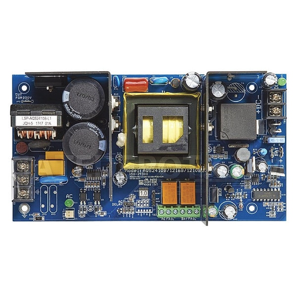 Securitron Power Supply, Steel, 14" L, 14" W, 4.75" H - AQS2410B