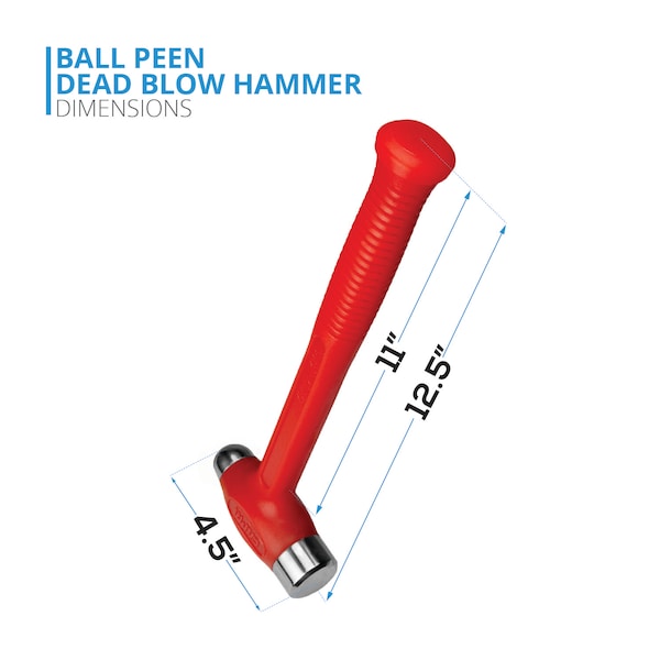 Capri Tools 36 oz. Dead Blow Ball Peen Hammer - CPDBHB36