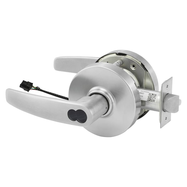 Sargent Electrified Cylindrical Lock, Fail Secure, 24V, LB Design, LFIC Prep, Less Core, RX Switch, Stn Chrm - RX2860-10G71-24V LB 26D