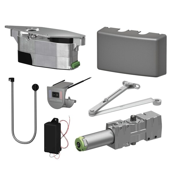 Lcn COMPACT Low Energy Auto Operator, Gearmotor Assembly, Door loop, 30' wire, Aluminum Painted Finish - 6440XP AL