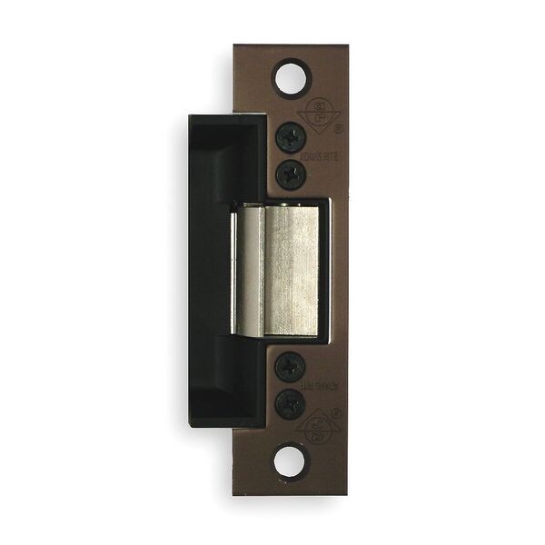 Adams Rite Electric Door Strike, Steel, Dark Bronze, For Use With: Cylindrical Locksets with Deadlatches - 7140-540-313-00