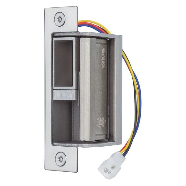 Von Duprin Electric Door Strike, Stainless Steel, Satin Stainless Steel, Includes: (2) Faceplates - 6400 US32D