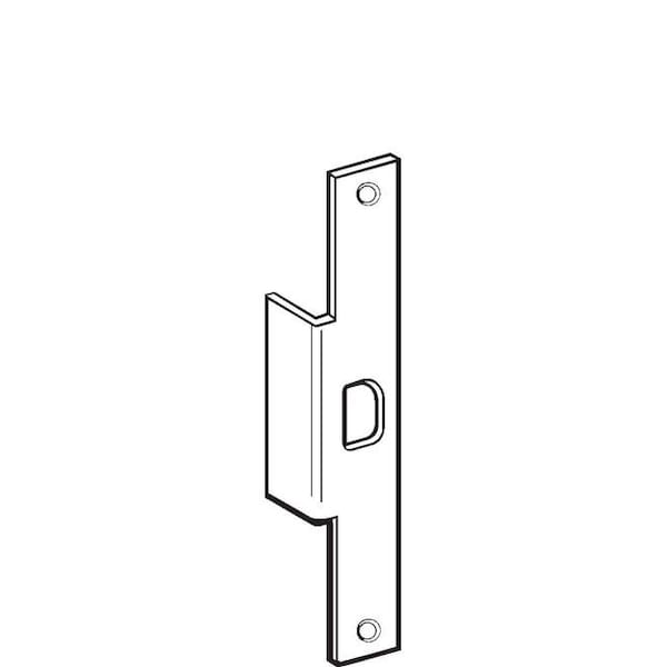 Don-Jo 1-3/8" x 9" Blank Electric Strike Aluminum Frame Filler Plate with Lip - AF29LDU