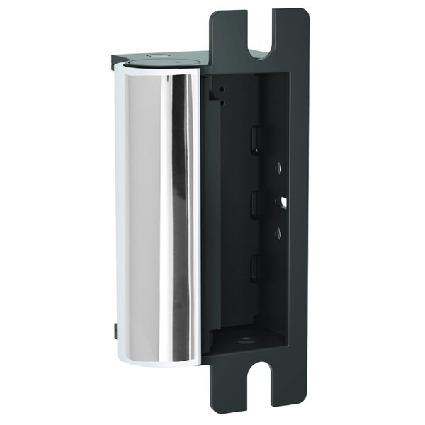 Hes Grade 1 Electric Strike Body, Fail Secure, 12/24VDC, Latchbolt Monitor, Bright Stainless Steel - 1006-629-LBM