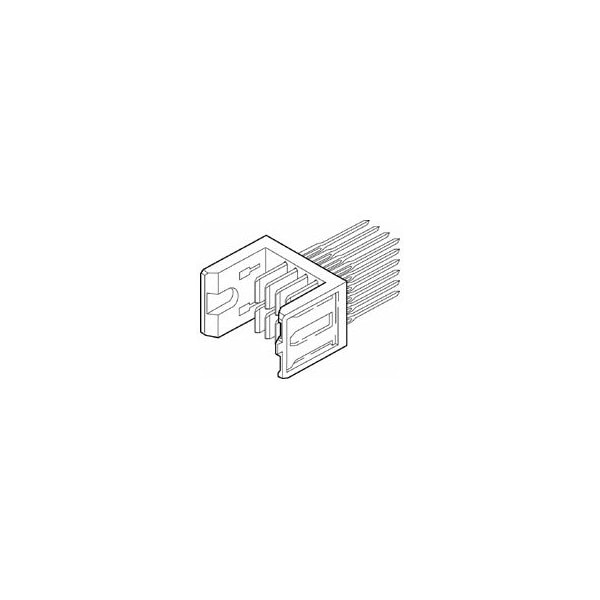 Fci Board Connector, 8 Contact(S), 4 Row(S), Male, Straight, Press Fit Terminal, Locking, Receptacle - 70236-101LF
