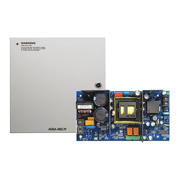 Securitron Power Supply, Steel, 14" L, 14" W, 4.75" H - AQS2410-8C2