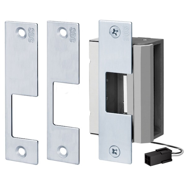 Sdc Electric Door Strike, Stainless Steel, Stainless steel, Includes: Faceplates - 55-ABCU