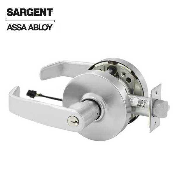 Sargent 10 Line Series Cylindrical Lock Mechanical Electromechanical (Fail Secure) 24V L Trim L Rose Strike - SRG-28-10G71-LL-24V-26D