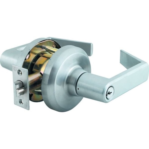 Dormakaba Hardware Sierra Electronically Locked C Keyway KD with 2-3/4" Backset and ASA Strike Satin Chrome Fi - QCL192E626