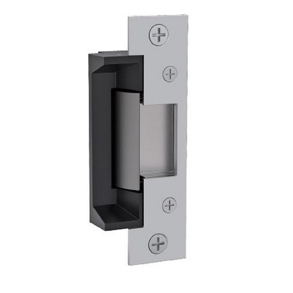 Book Publishing Co 12-24V DC Electric Strike Body with Latchbolt Monitor, Satin Stainless Steel - GR2054312