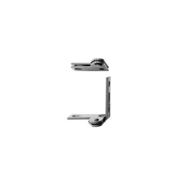 Best Hinges Left Hand Jamb Mounted Wardrobe Pivot Set # 350268 Satin Chrome Finish - 341LH26D