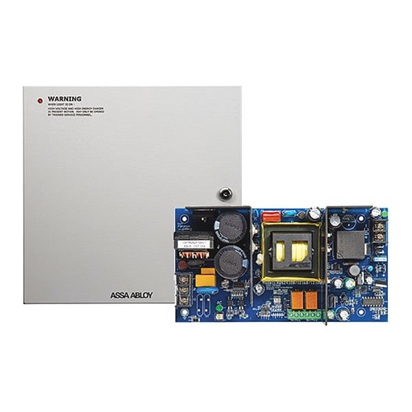 Securitron Power Supply, Steel, 14" L, 14" W, 4.75" H - AQS2410