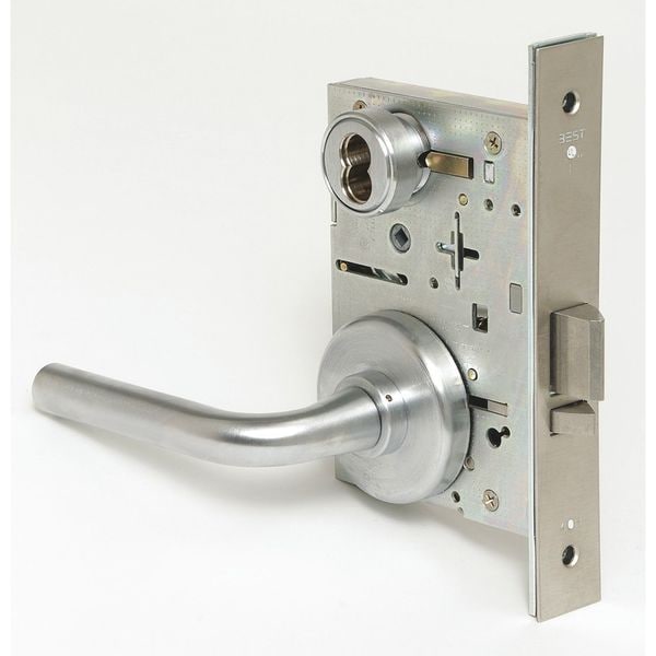 Best Mortise Lockset, Lever, 40H Ser., 40H Rose, Store, Elec. - 45HW7DEU12H630RQE