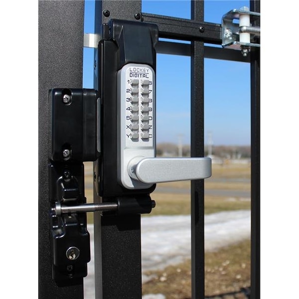 Lockey Usa Lockey USA GL2-DC SC-MG Satin Chrome & Marine Grade Double Combinaton Surface Mount Gate Lock - GL2-DC SC/MG