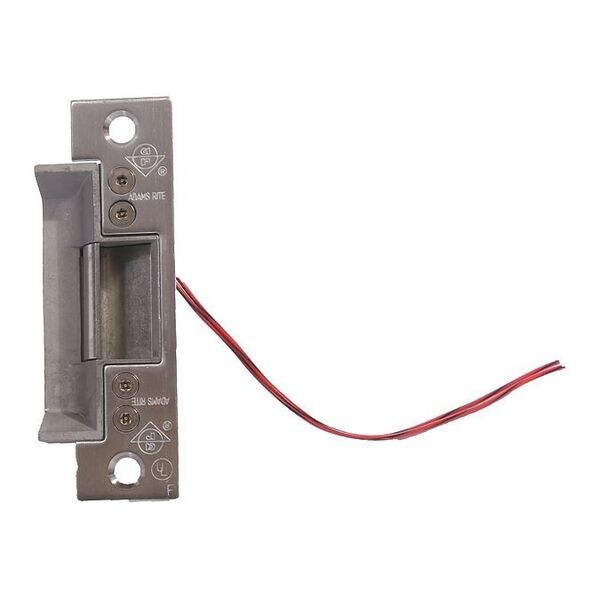 Adams Rite Electric Door Strike, Stainless Steel, Stainless steel, Includes: Adhesive Shims, Mounting Clips - 7240 310630