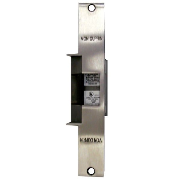 Von Duprin 6200 Series Elc Strike, Fire Rated, US32D, 9" FP, 12 VDC, 3/4" Throw - 6215 12V 32D
