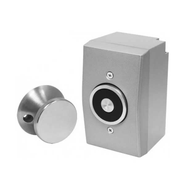 Seco-Larm Magnetic Door Holder, Surface-mount with backbox, UL listed, adjustable armature plate, f - SLM-DH-151SQ