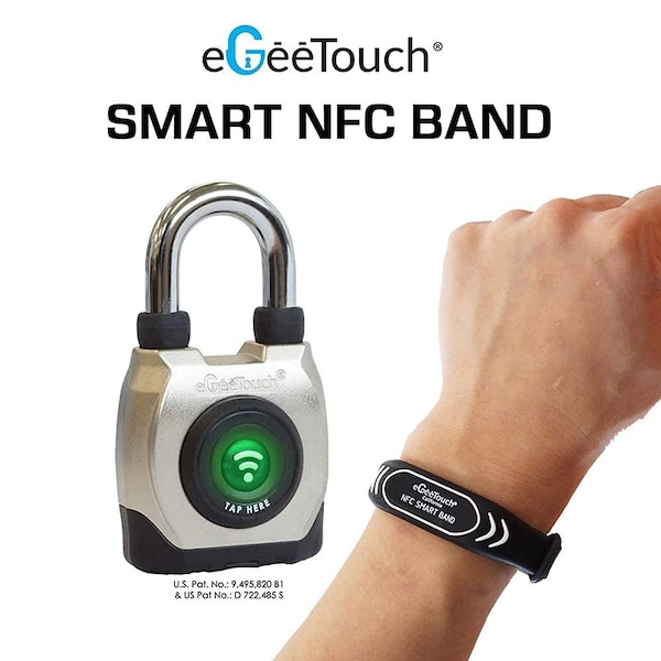 Egeetouch Smart NFC Wristbands, Pack of 2 - 5-NFC-2002WB