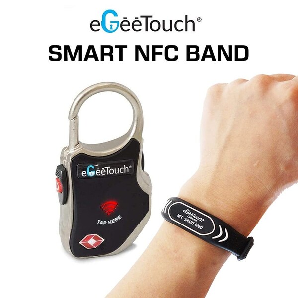 Egeetouch Smart NFC Wristbands, Pack of 2 - 5-NFC-2002WB