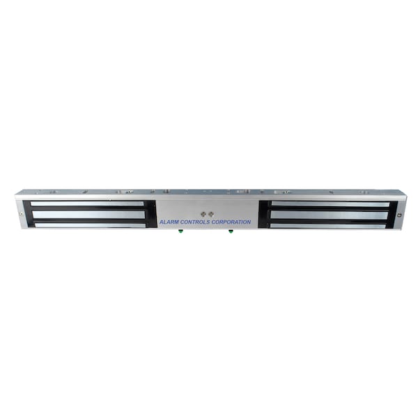 Alarm Controls MagLock, Double Door, US28, Bond & Door Stat Sensor, 12/24 VDC, 600lb - 600DLB