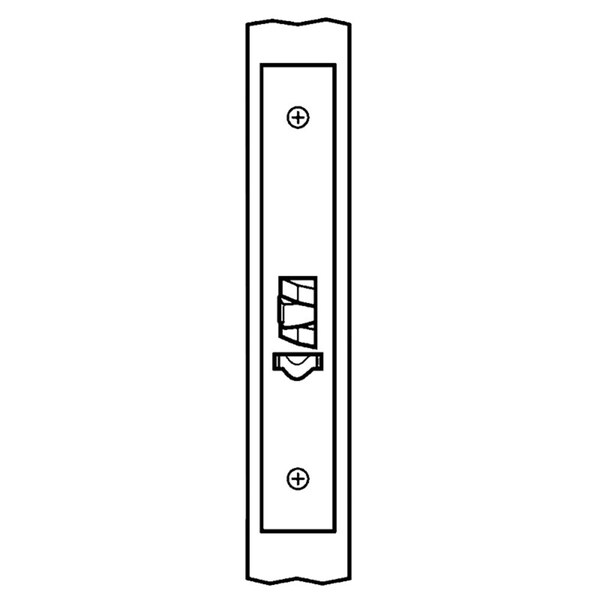 Corbin Russwin Fail Safe Electrified Mortise Lock, Outside Grip Locked when Energized, Outside Cylinder Override, L - ML20906 LL 612 SAF