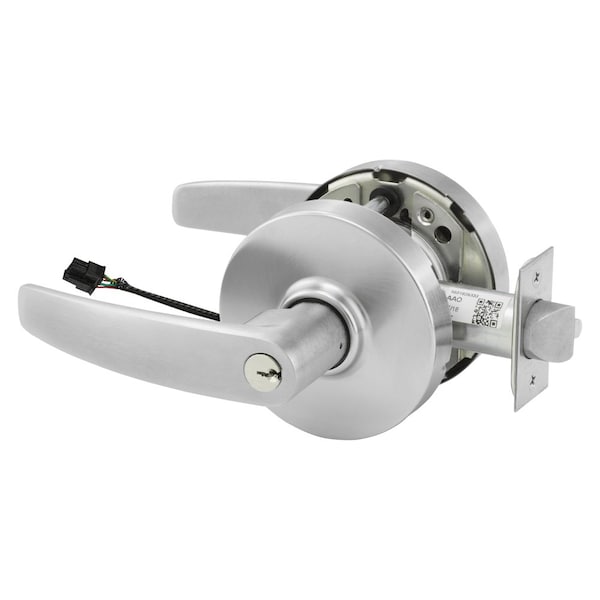 Sargent Electrified Cylindrical Lock, Fail Safe, 24V, LB Design, RX Switch, Satin Chrome - RX28-10G70-24V LB 26D