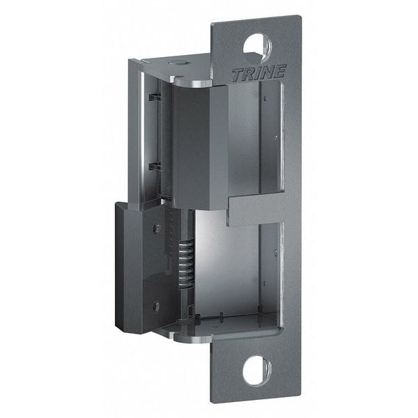 Trine Electric Door Strike, Stainless Steel, Unfinished, Includes: (4) Faceplates - 4100DBDL-32D-LH