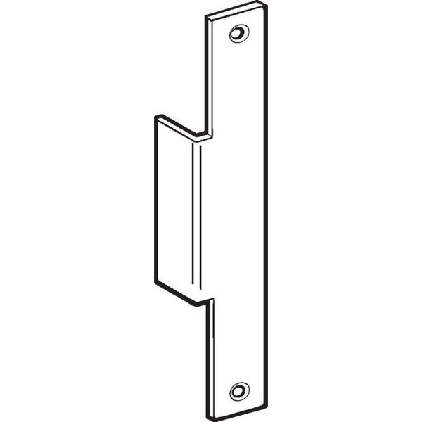 Don-Jo 1-3/8" x 9" Electric Strike Aluminum Frame Filler Plate with Lip - AF291LDU