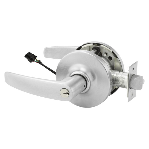 Sargent Electrified Cylindrical Lock, Fail Safe, 24V, GB Design, RX Switch, Satin Chrome - RX28-10G70-24V GB 26D