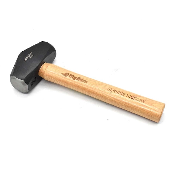 Big Horn Drilling Hammer, Hickory Handle, 3 lbs - 15125