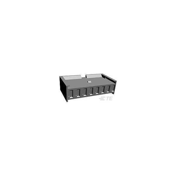 Te Connectivity Board Connector, 8 Contact(S), 1 Row(S), Female, 0.156 Inch Pitch, Crimp Terminal, Locking, Green - 280593