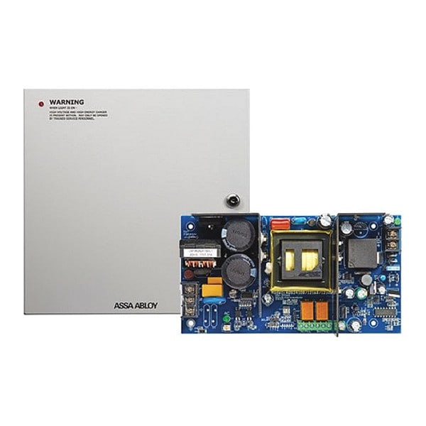 Securitron Power Supply, Steel, 14" L, 14" W, 4.75" H - AQS2410-8F2