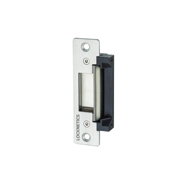 Locknetics 3/4" Field Selectable 12 / 24 Volt Cylindrical Electric Strike with Round and Square Faceplates - CS750US32D