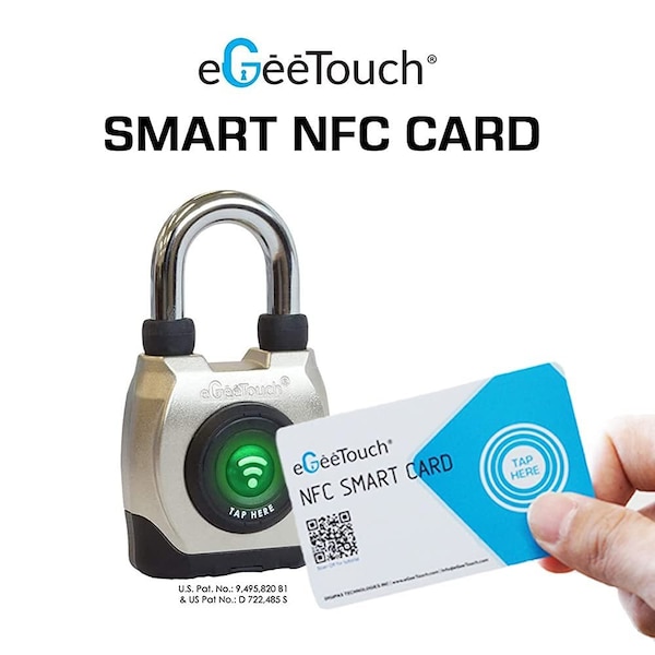 Egeetouch Smart NFC Cards and Fobs, 2 Fobs, 2 Cards - 5-NFC-2002CF