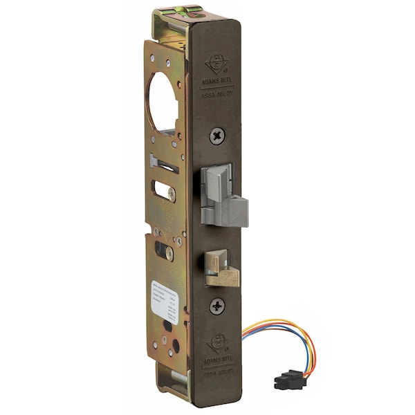 Adams Rite Elec Mortise Deadlatch, 1-1/8" BS, Monitored, US10B - 4300-3M-201-313