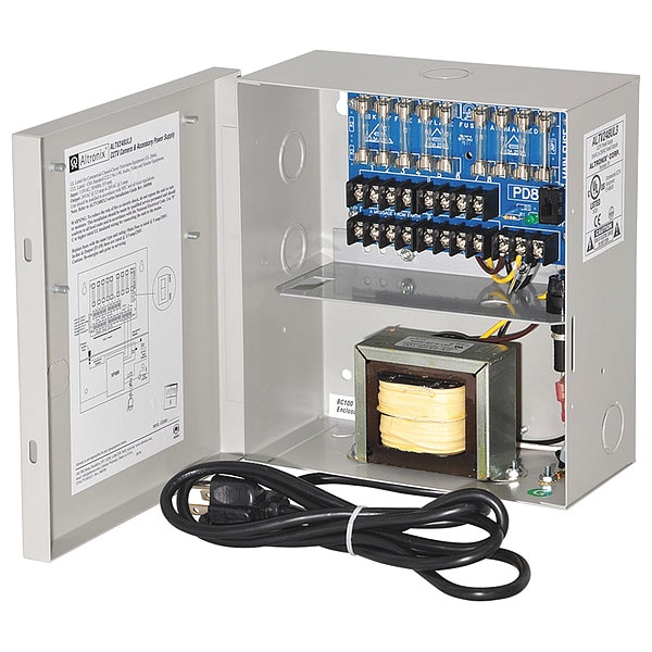 Altronix Power Supply 8 Fuse, Line Cord - ALTV248UL3
