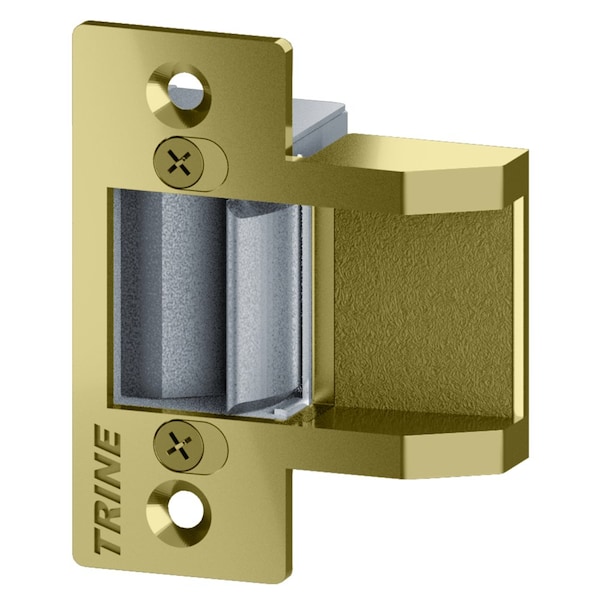 Trine Brass, Bright Brass, For Use With: 3000 Series Electric Strikes Includes: Electric Strikes - 3234FX-375-12DC-US3