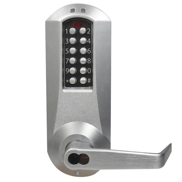 Dormakaba E-Plex 5000 Mortise Lock, Winston Lever, 100 Access Codes, 3,000 Audit Events, Medeco/Yale/ASSA/Ablo - E5066MWL-626-41