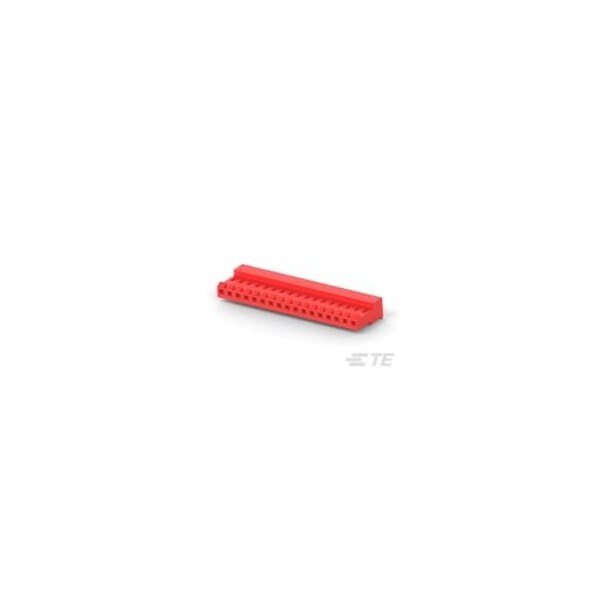 Te Connectivity 17P MTA156 CONN ASSY 22AWG RED - 4-640428-7