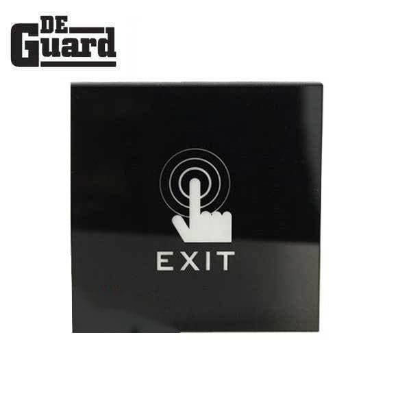 Deguard Door Exit Button, Infrared Induction, Acrylic plate, NO/NC/COM Touch Type DC12-18V, Finish Black - DAC-RTE001