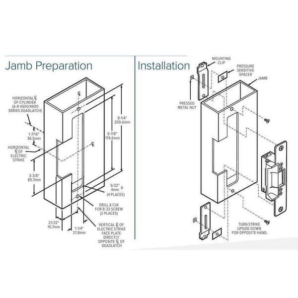Adams Rite Adams Rite 7100 Series Electric Strike, 24VDC, For DeadLatches or Cylindrical Locksets wi - ADR-7130-510-628-00
