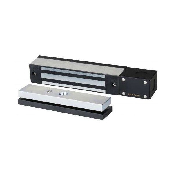 Seco-Larm Electromagnetic Gate Lock with 600-lb (272kg) holding force with weldable brackets for ar - SLM-E-942FC-600SQ