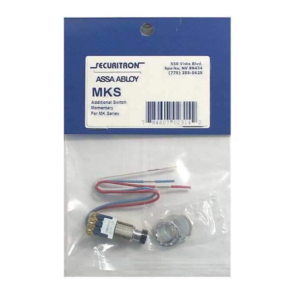 Securitron Door Switch, Stainless Steel, Satin Stainless, For Use With: Mfr. No. MK Includes: Mounting Hardware - MKS