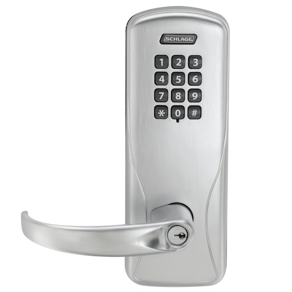 Schlage Electronics CO100CY50 KP SPA 626 PD Electric Cylindrical Lock - CO100CY50KPSPA626PR