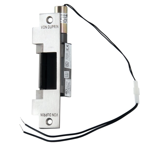 Von Duprin Electric Strike, Fire Rated, US32D, 6-3/8" FP, 24 VDC, 3/4" Throw - 6212 24V 32D
