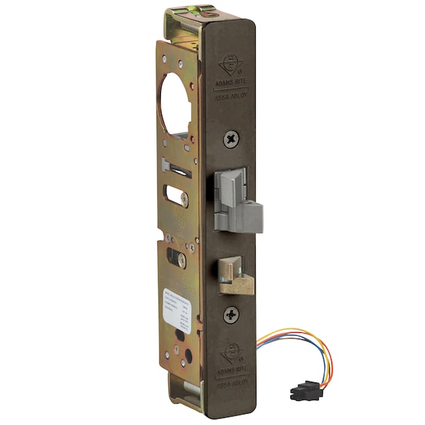 Adams Rite Elec Deadlatch, 1-1/2" BS, Flat Mortise Mount Stk, US10B - 4300-40-201-313