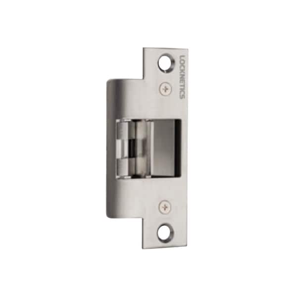 Locknetics E-Strike No Cut 9/16in Deep with Latch Bolt Monitor Satin Stainless Steel Finish - NC450LBM32D